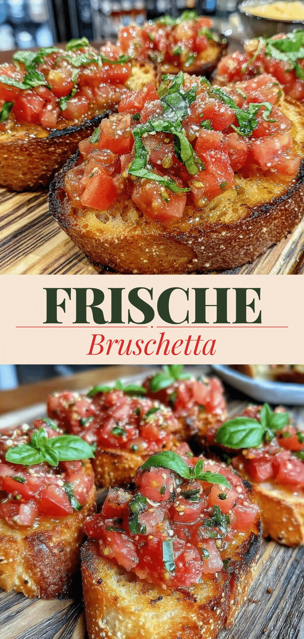 Bruschetta mit Tomaten: 3 Zutaten für Gäste 5 Bruschetta mit Tomaten recipe