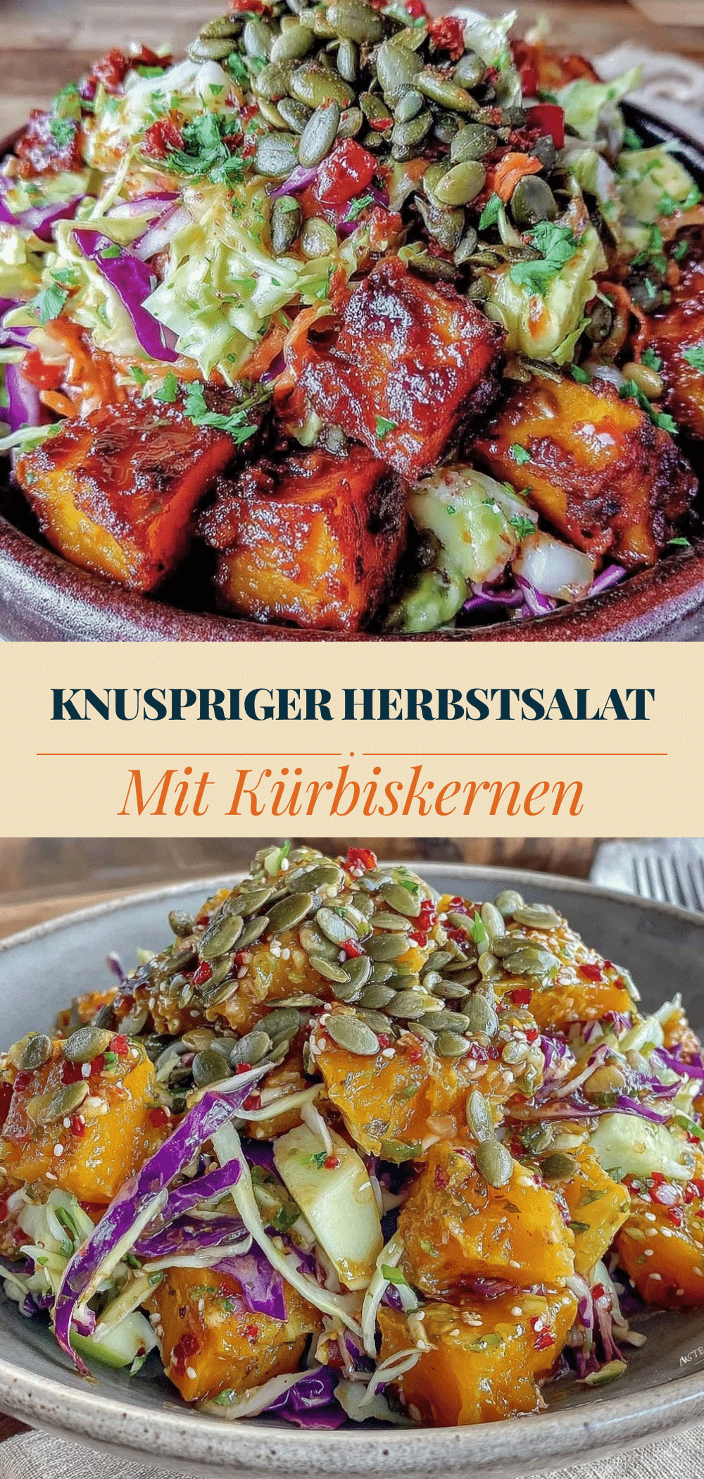 Bunter Herbstsalat: Perfekt & Knusprig für Dein Dinner 5 bunter Herbstsalat mit Kürbiskernen recipe