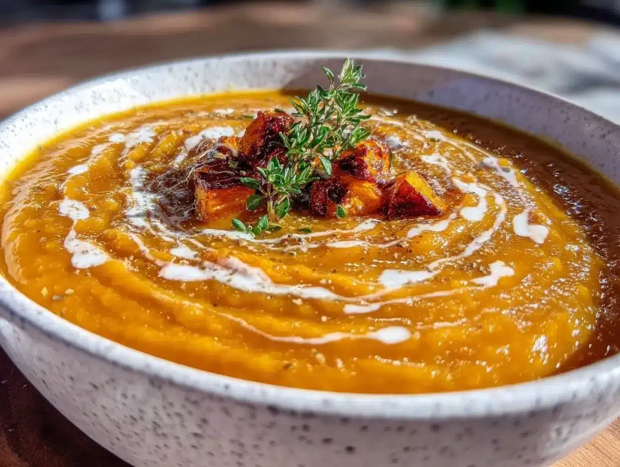 Cremige Herbstgemüsesuppe: 5-Minuten Rezept 4 cremige Herbstgemüsesuppe preparation steps