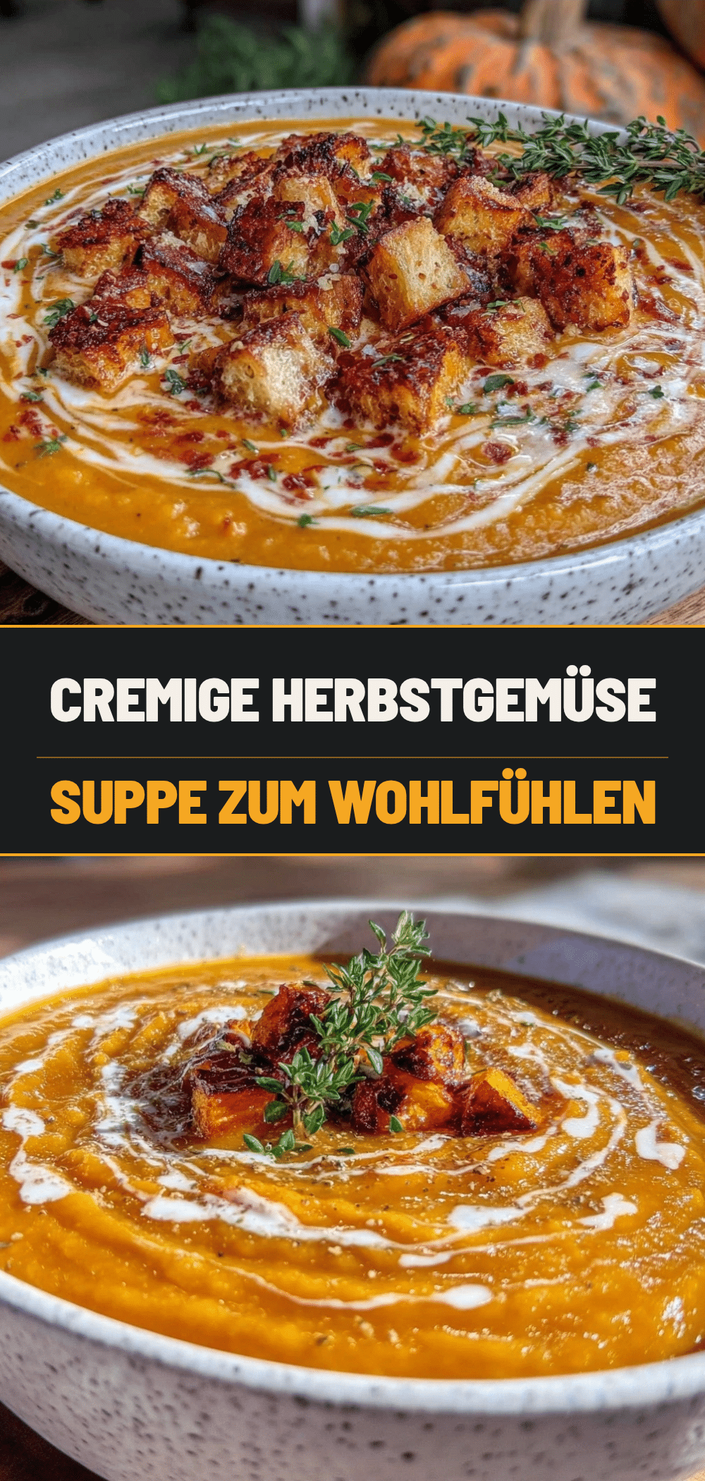 Cremige Herbstgemüsesuppe: 5-Minuten Rezept 5 cremige Herbstgemüsesuppe recipe