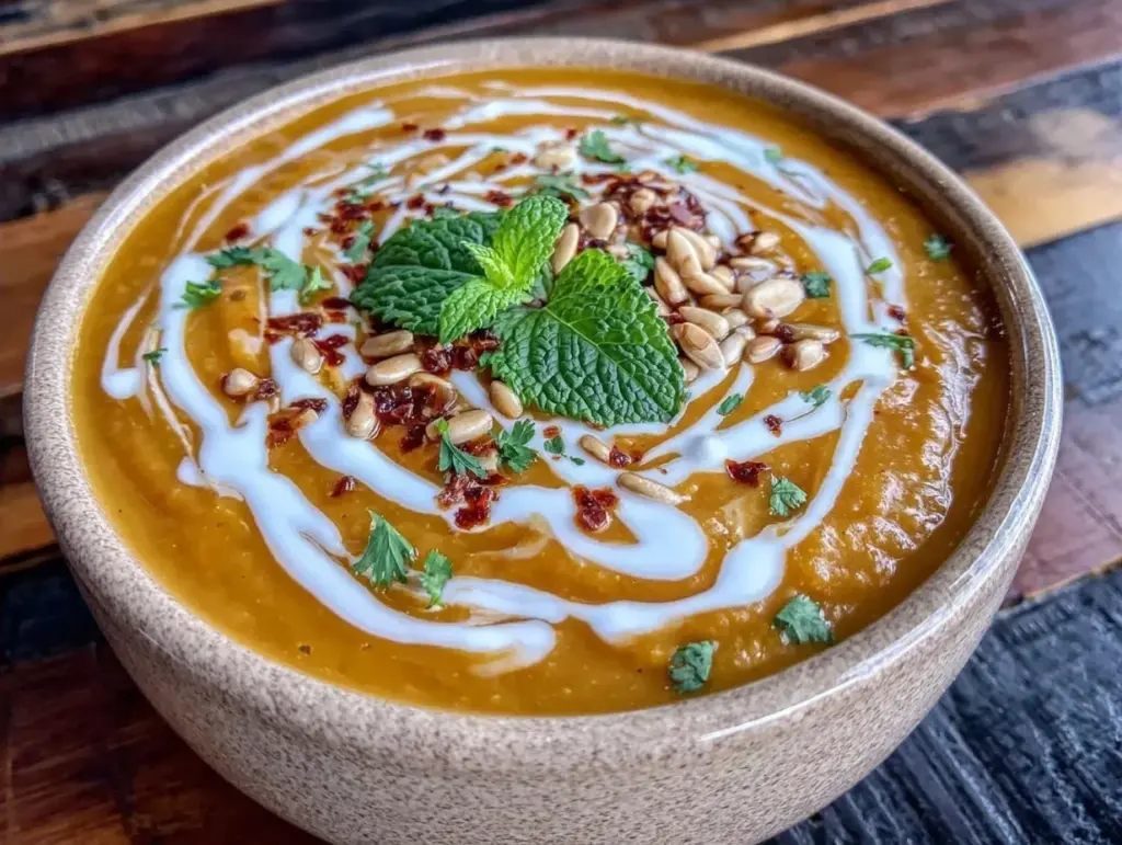 Cremige Kürbissuppe mit Kokosmilch - featured image