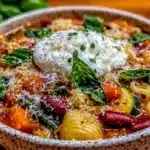 cremige Minestrone mit Saisongemüse - featured image