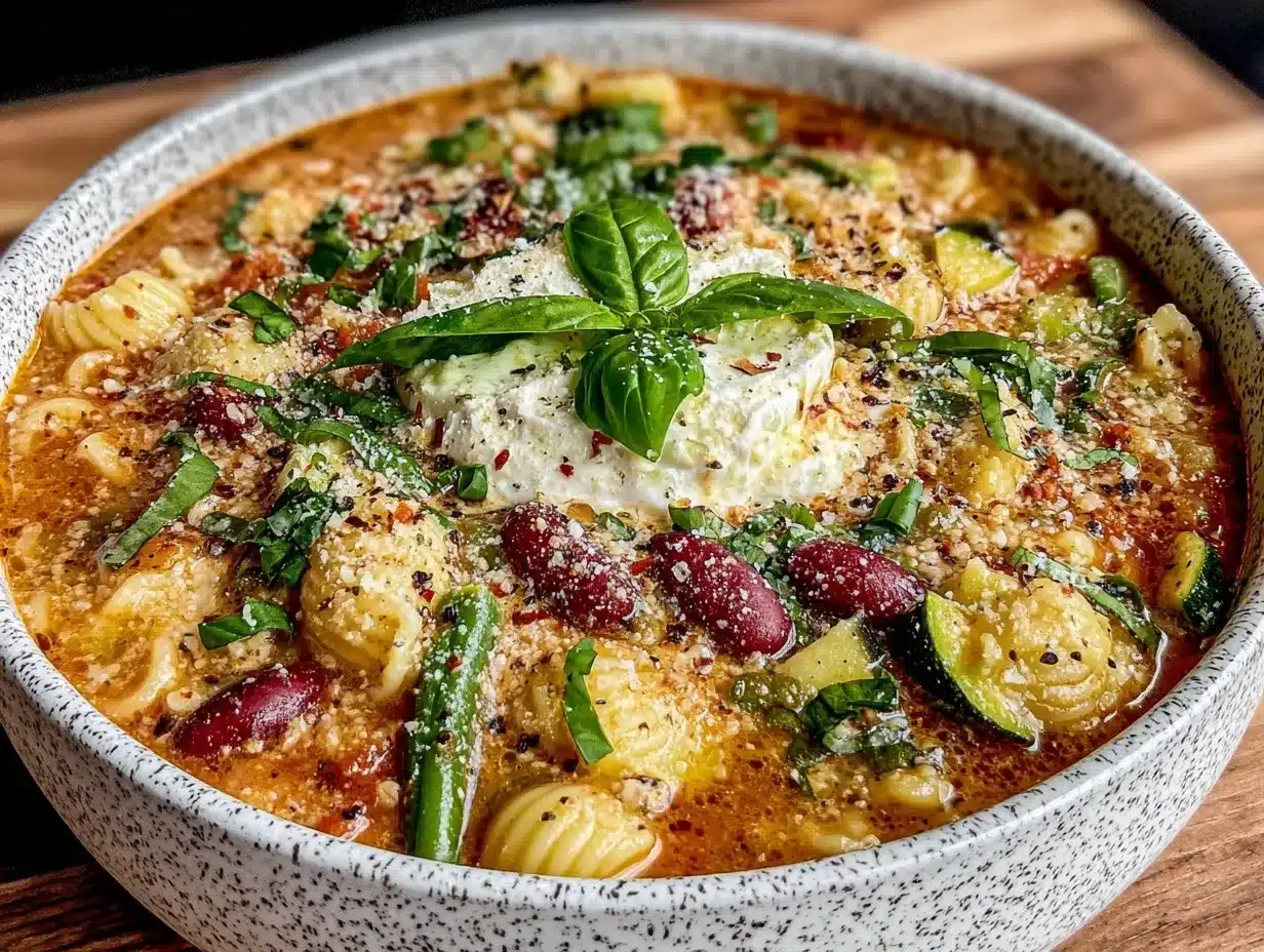Cremige Minestrone mit Saisongemüse: Der perfekte Party-Tipp 4 cremige Minestrone mit Saisongemüse preparation steps