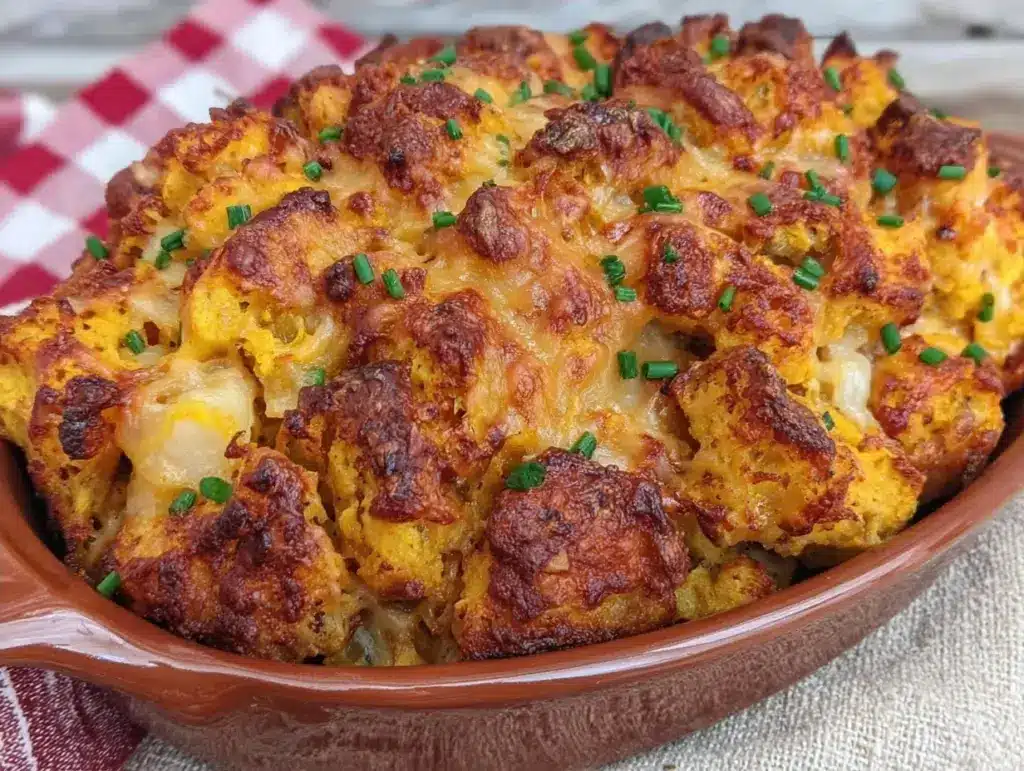 Cremiger Kürbis-Kartoffel-Auflauf mit Käse - featured image
