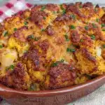 Cremiger Kürbis-Kartoffel-Auflauf mit Käse - featured image