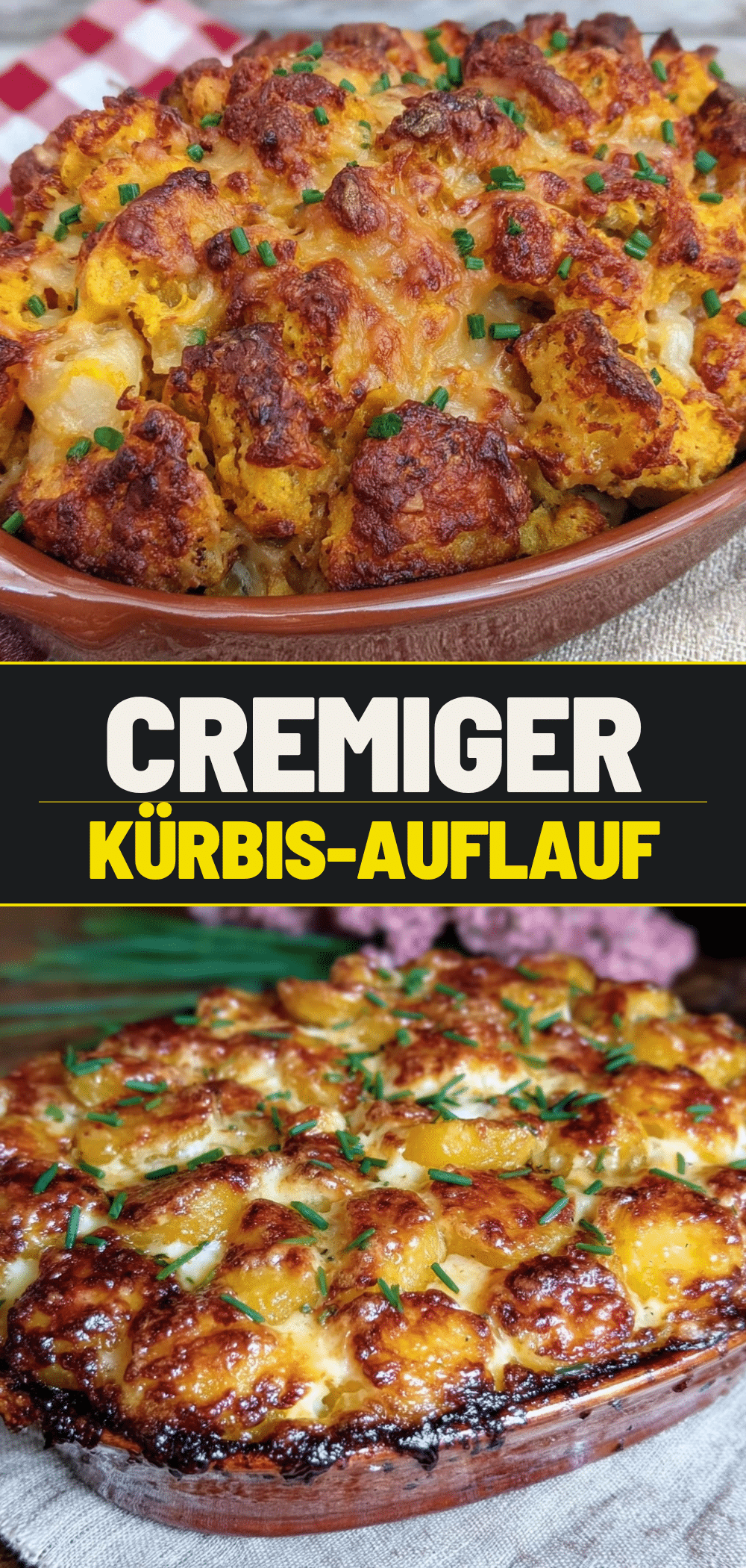 Cremiger Kürbis-Kartoffel-Auflauf mit Käse: 5-sterne Party-Rezept 5 Cremiger Kürbis-Kartoffel-Auflauf mit Käse recipe