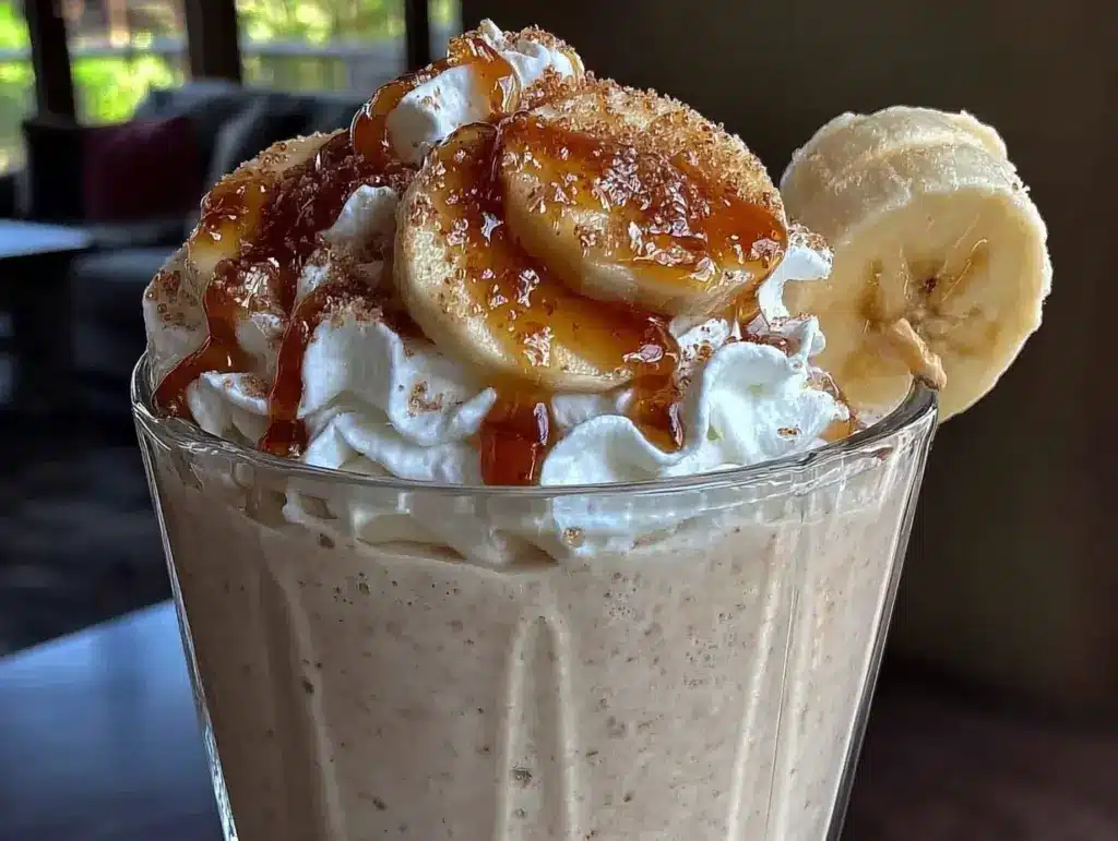 Cremiger Vanille-Banane Smoothie - featured image