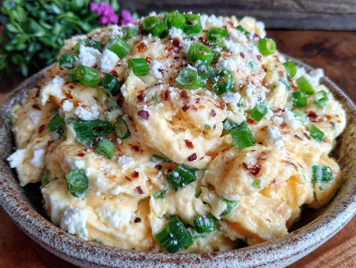 Cremiges Rührei mit Frühlingszwiebeln & Käse: Perfekt für Gäste 4 cremiges Rührei mit Frühlingszwiebeln und Käse preparation steps
