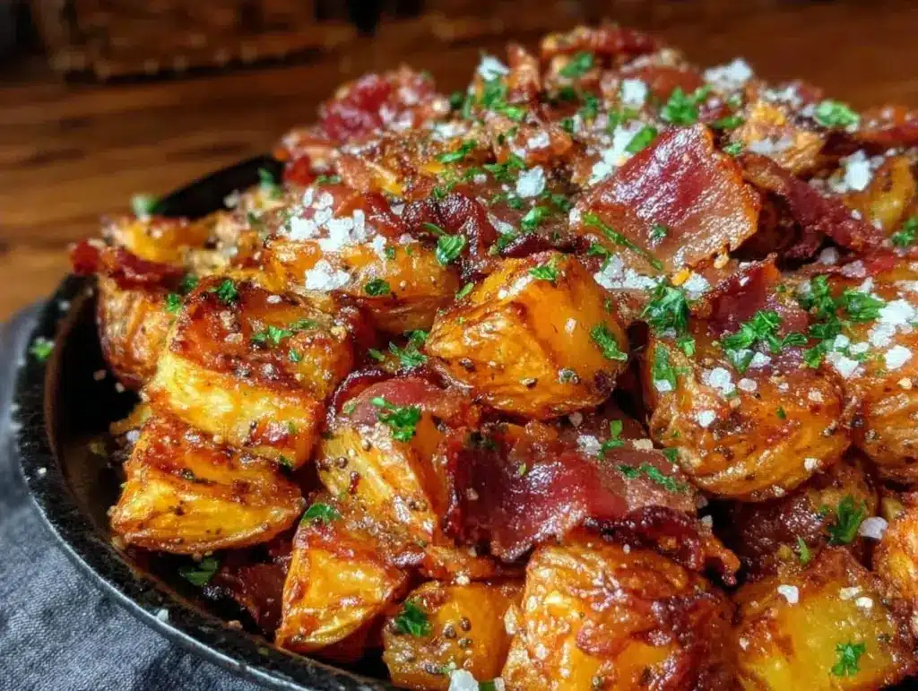 Knusprige Bratkartoffeln mit Speck - featured image
