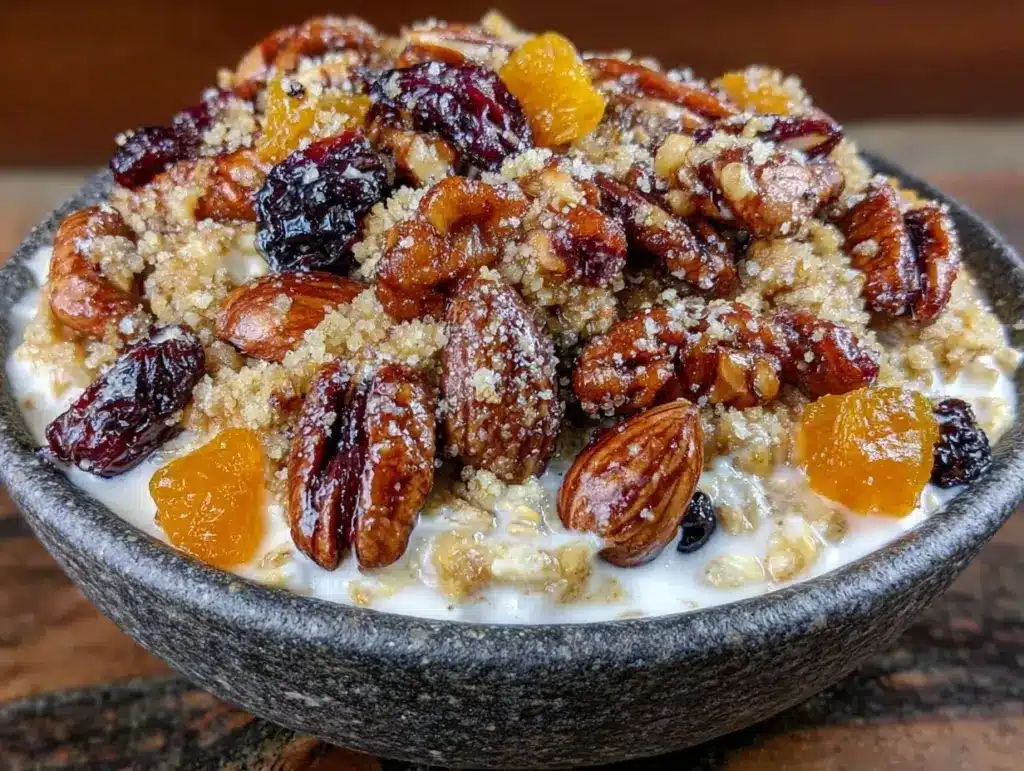 Knuspriges Müsli mit gerösteten Nüssen - featured image