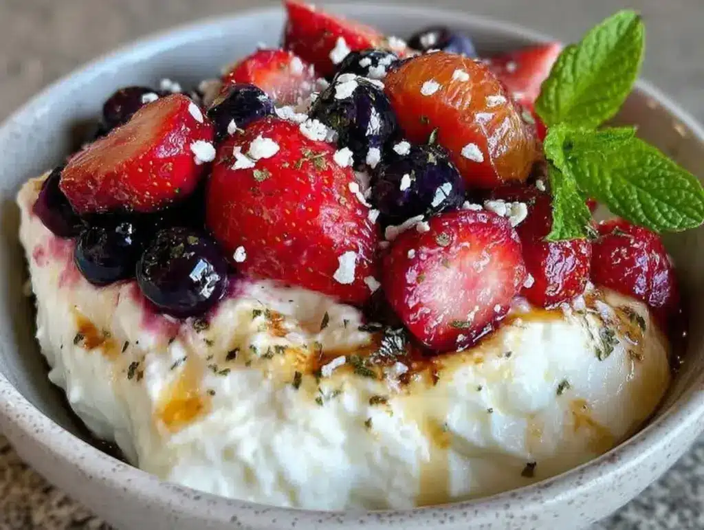 Leichte Quarkspeise mit Beeren - featured image