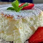 luftiger Käsekuchen ohne Boden - featured image