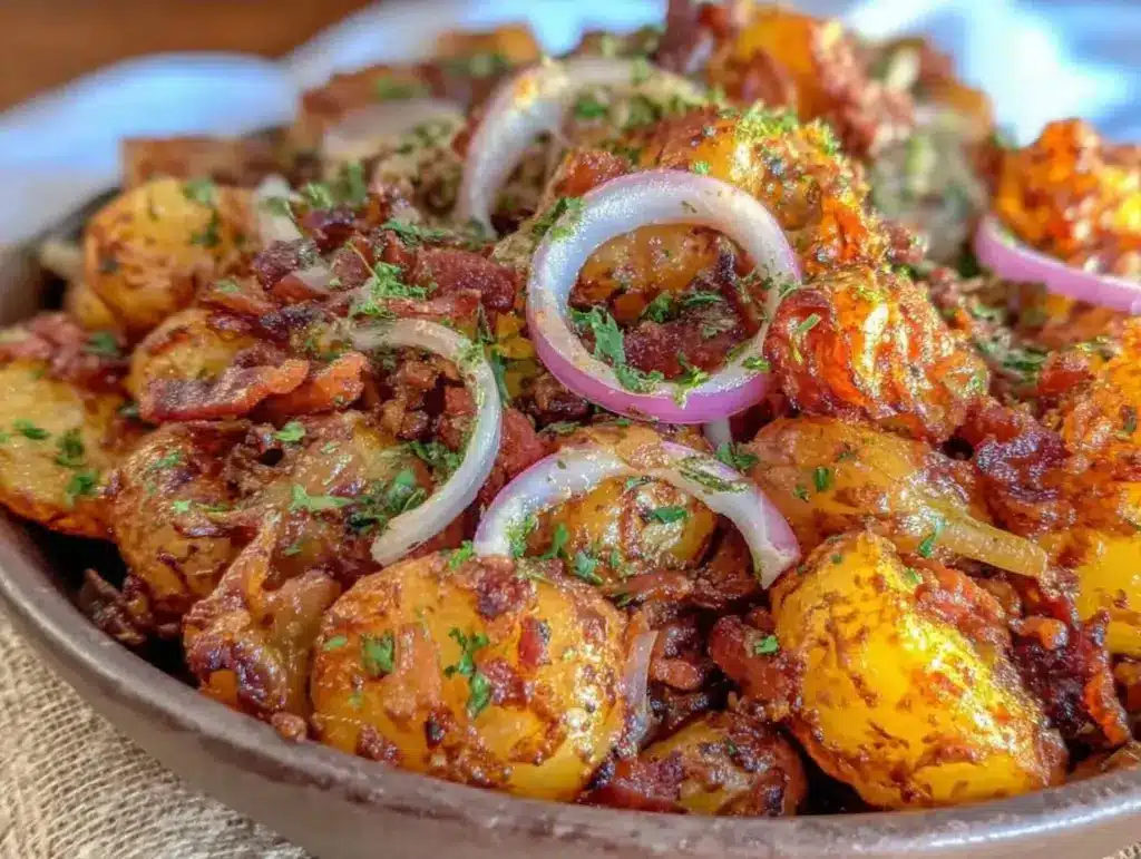Oktoberfest Kartoffelsalat mit Speck - featured image
