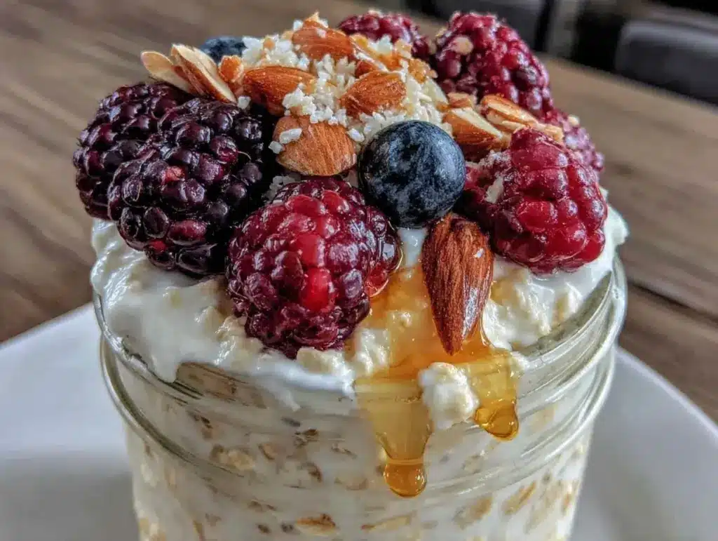 Overnight Oats mit Beeren - featured image