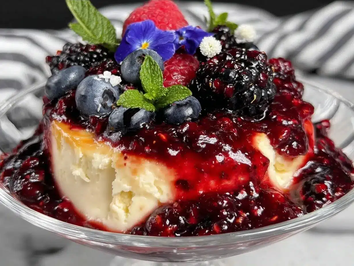 Perfekte Panna Cotta: Cremig, Elegant & Einfach 4 Panna Cotta mit Beerensauce preparation steps