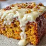 Saftiger Möhrenkuchen mit Frischkäse-Glasur - featured image