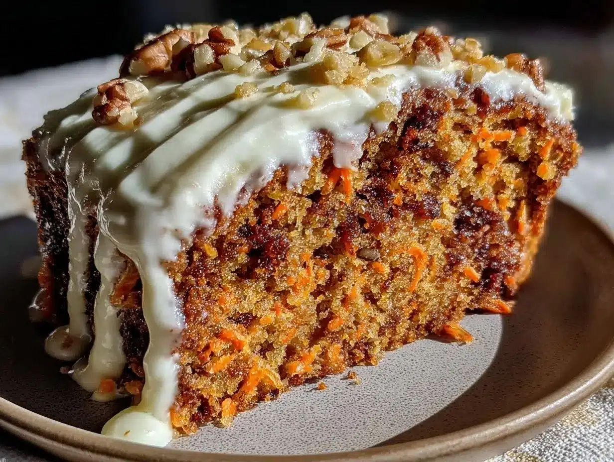 Saftiger Möhrenkuchen: Der beste Kuchen mit Frischkäse 4 Saftiger Möhrenkuchen mit Frischkäse-Glasur preparation steps