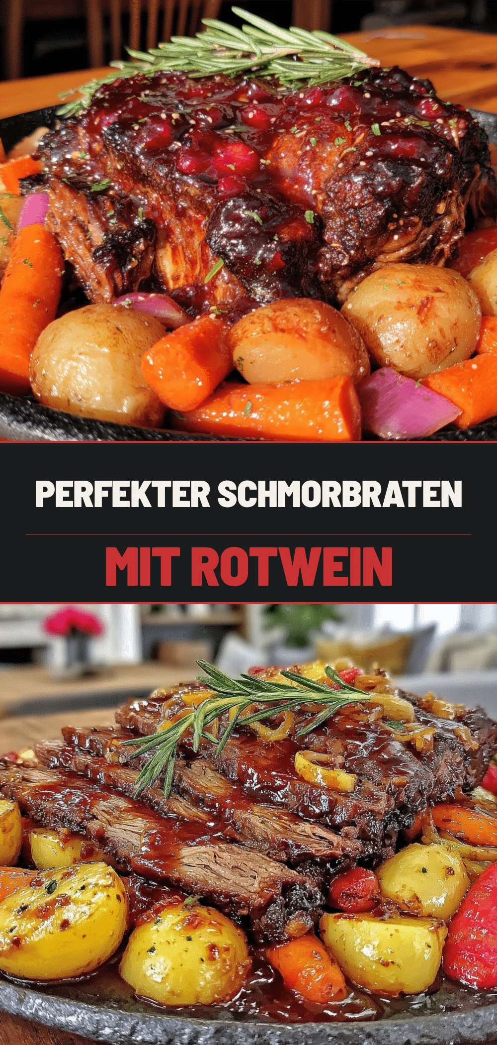 Saftiger Schmorbraten mit Rotwein & Wurzelgemüse: Der beste Sunday Roast 5 Saftiger Schmorbraten mit Rotwein recipe