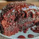 Saftiger Schokoladenkuchen mit Ganache-Glasur - featured image