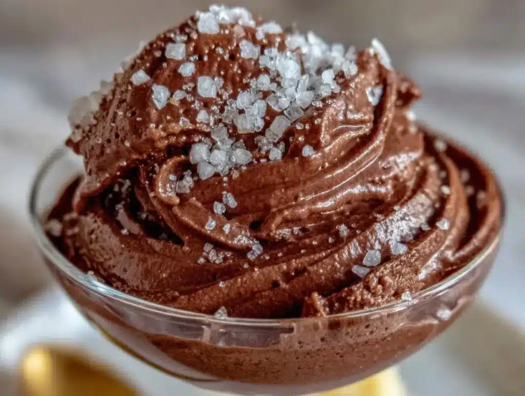 Schokoladen-Mousse mit Meersalz - featured image