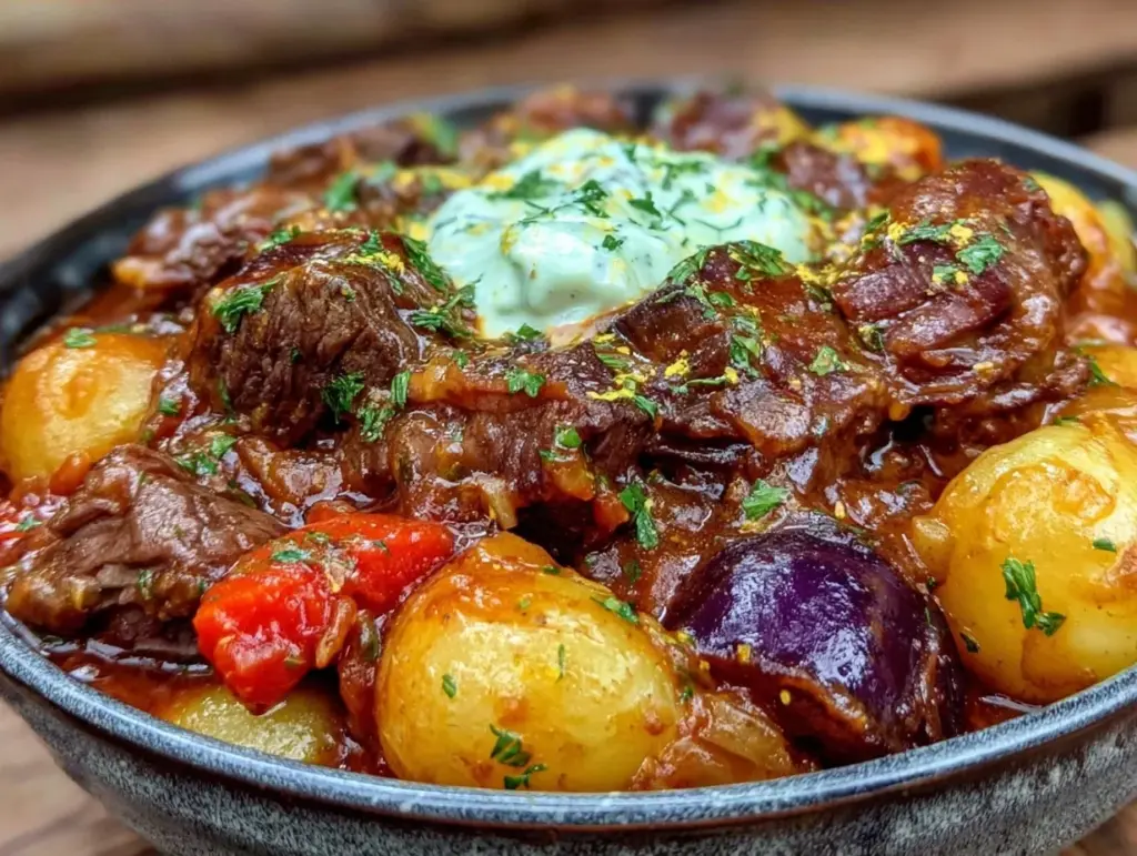 Slow Cooker Rindergulasch - featured image