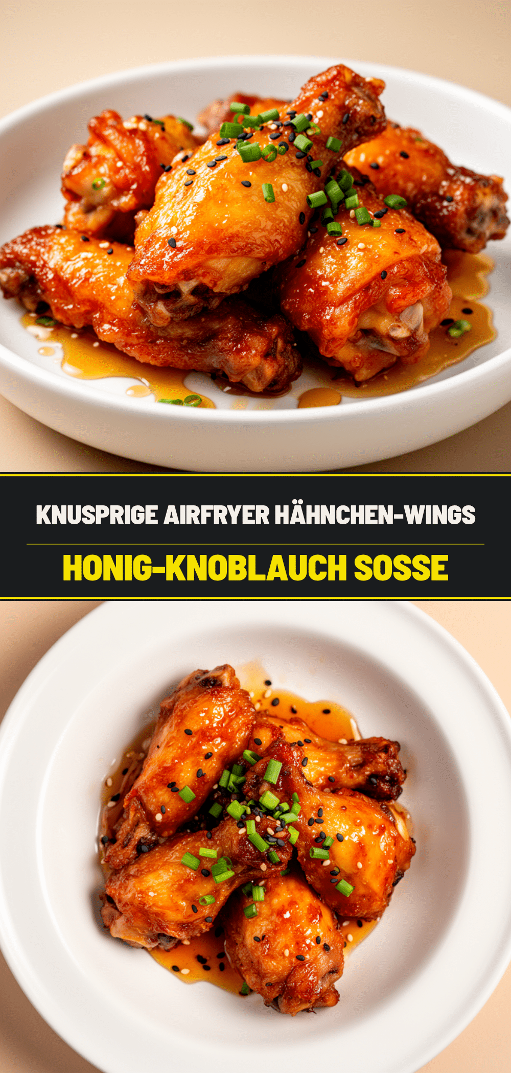 Knusprige Airfryer Wings: 20 Min Honig-Knoblauch 5 Airfryer Wings Honig-Knoblauch recipe