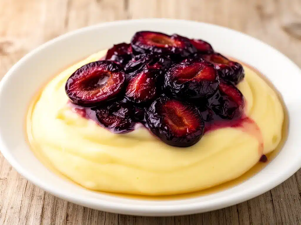 Bayerische Creme mit Zwetschgen - featured image