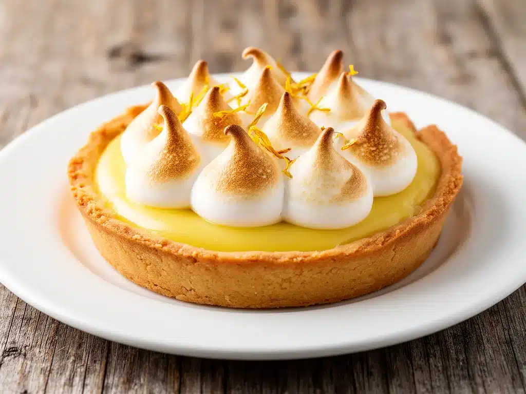 Buttrige Zitronen-Tarte mit Baiser - featured image