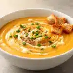 Cremige Blumenkohl-Käsesuppe - featured image