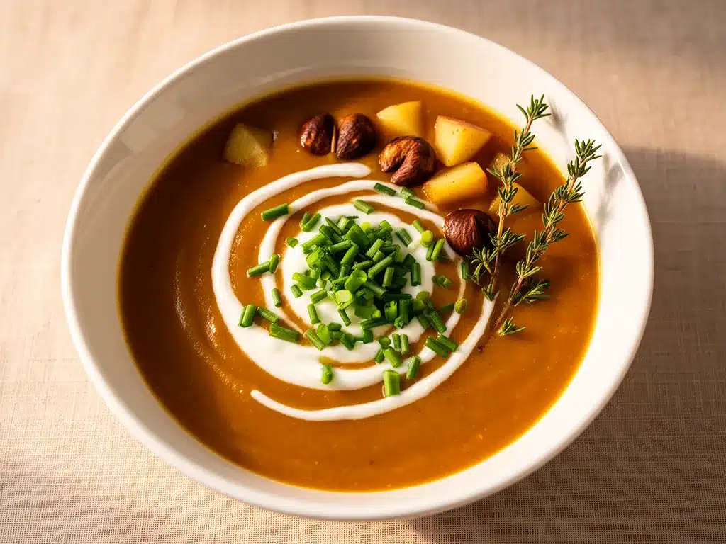 Cremige Kartoffel-Maronen Suppe: 5 Einfache Schritte 4 Cremige Kartoffel-Maronen Suppe preparation steps