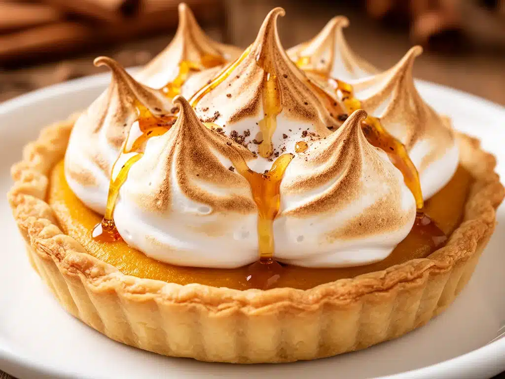 Cremige Kürbis Baiser Tarte - featured image