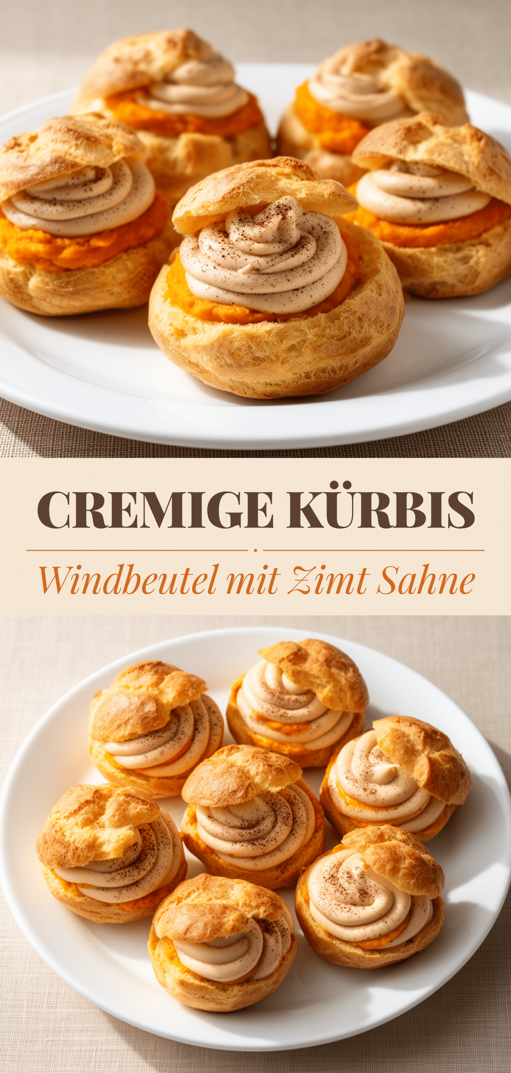 Cremige Kürbis Windbeutel: Einfache Herbst-Rezept 5 Cremige Kürbis Windbeutel recipe