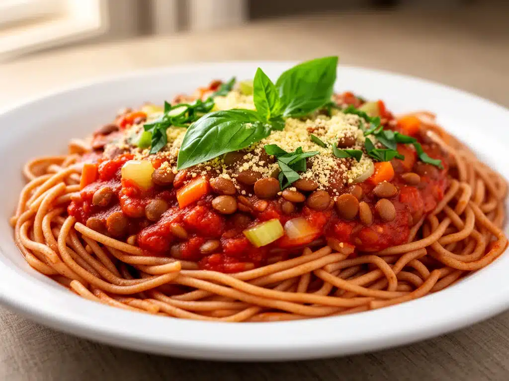 Cremige Linsenbolognese - featured image