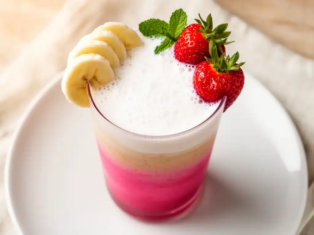 Cremiger Erdbeer-Bananen Smoothie: Das perfekte 5-Minuten-Rezept 4 cremiger Erdbeer-Bananen Smoothie preparation steps