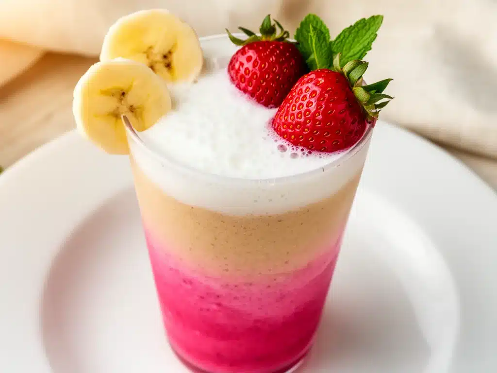 cremiger Erdbeer-Bananen Smoothie - featured image