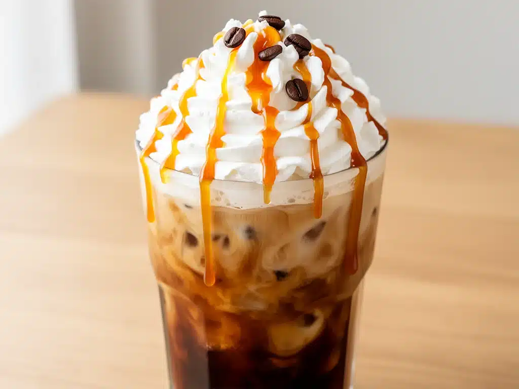 Cremiger Karamell-Frappé - featured image