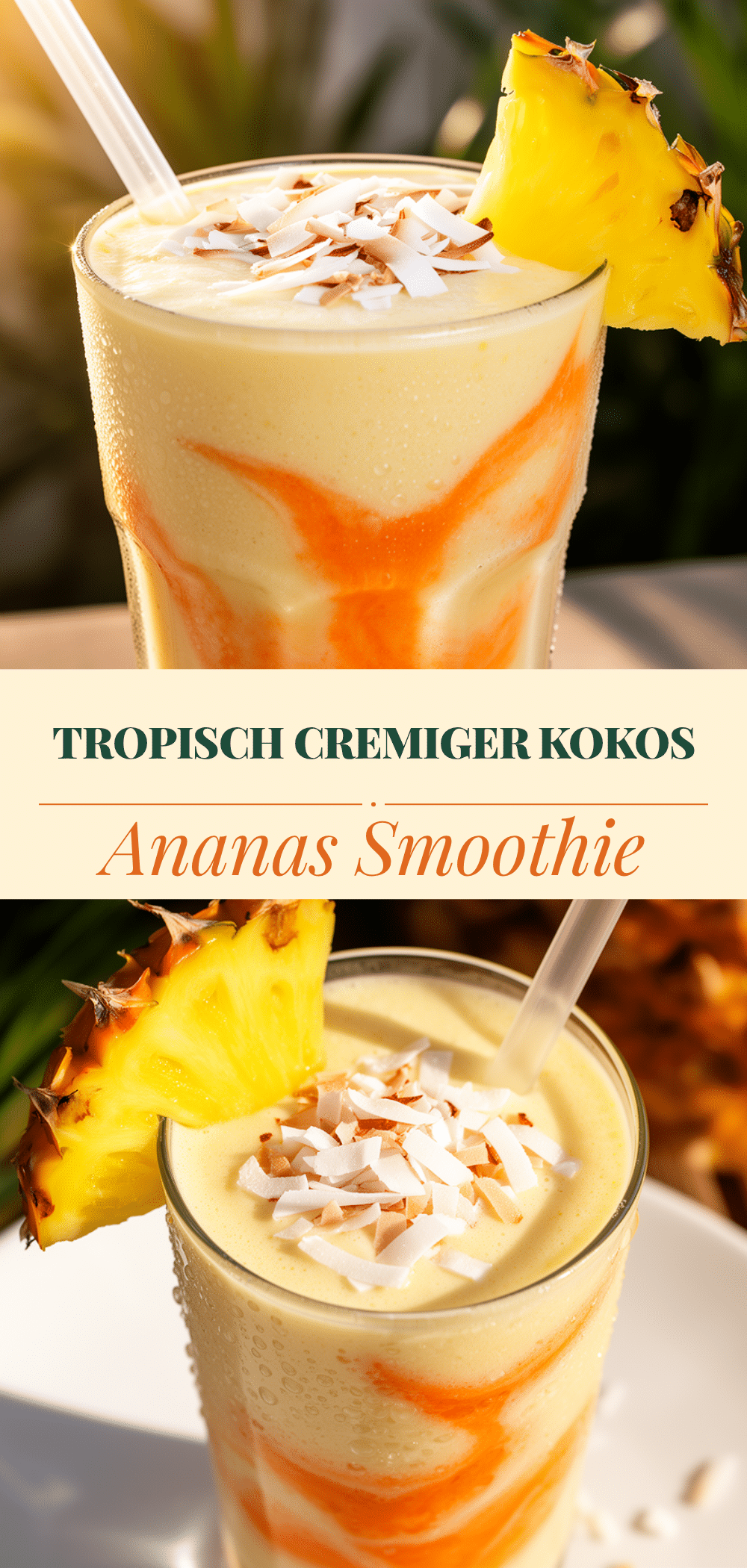 Cremiger Kokos-Ananas Smoothie: 5 Min. einfach machen 5 Cremiger Kokos-Ananas Smoothie recipe