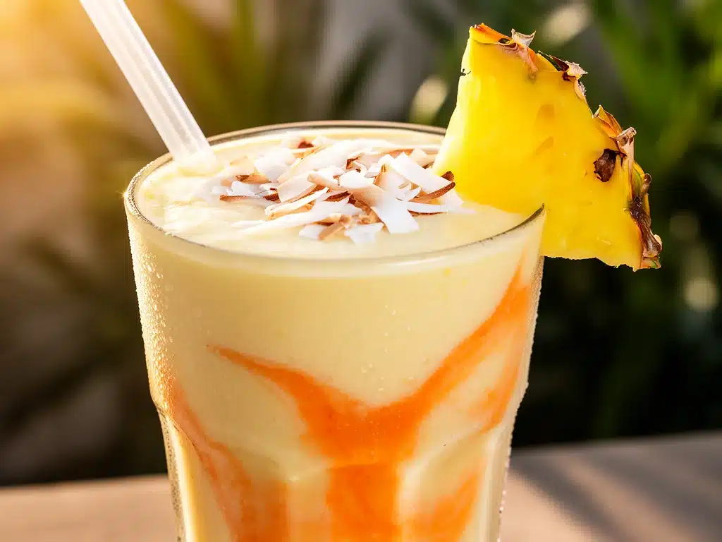 Cremiger Kokos-Ananas Smoothie - featured image