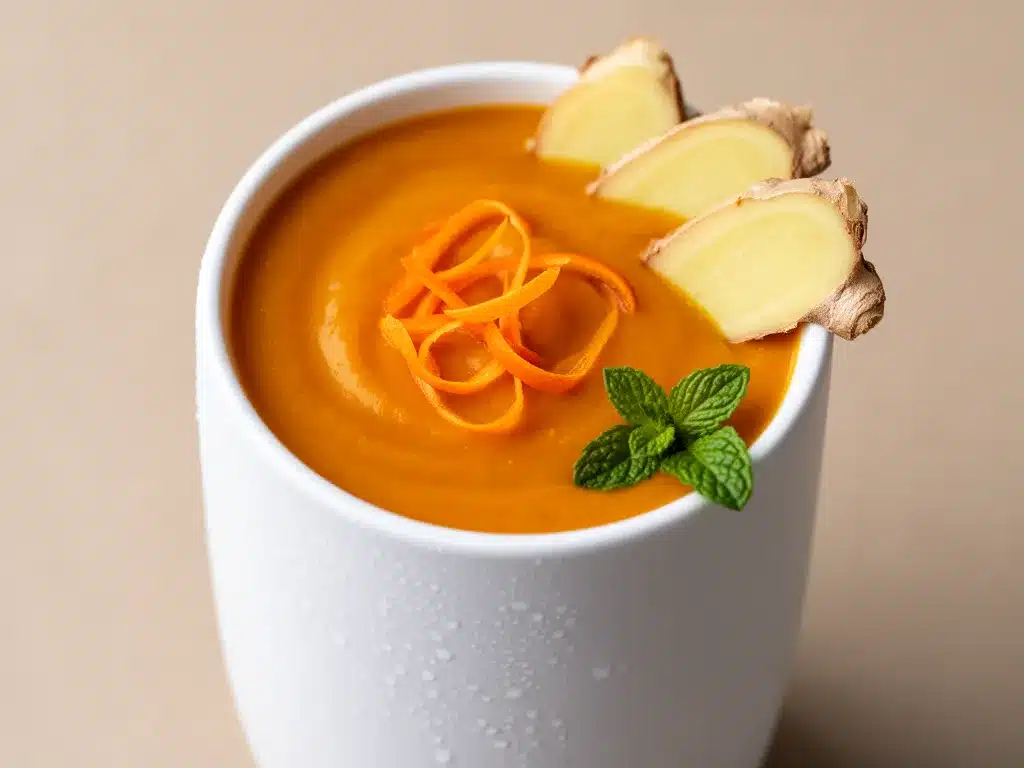 Cremiger Kürbis Smoothie mit Ingwer & Orange: Das perfekte Rezept 4 Cremiger Kürbis Smoothie mit Ingwer & Orange preparation steps