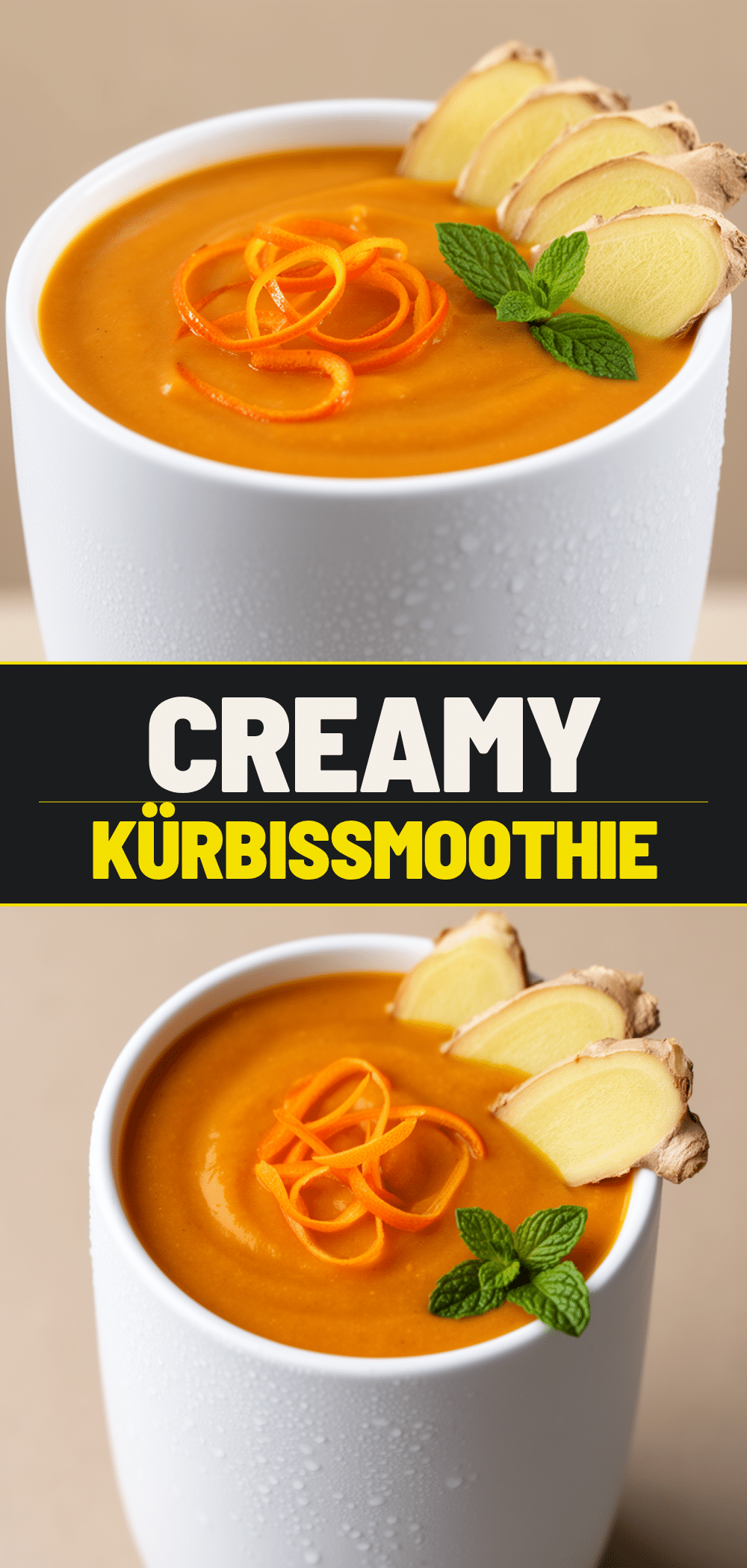 Cremiger Kürbis Smoothie mit Ingwer & Orange: Das perfekte Rezept 5 Cremiger Kürbis Smoothie mit Ingwer & Orange recipe