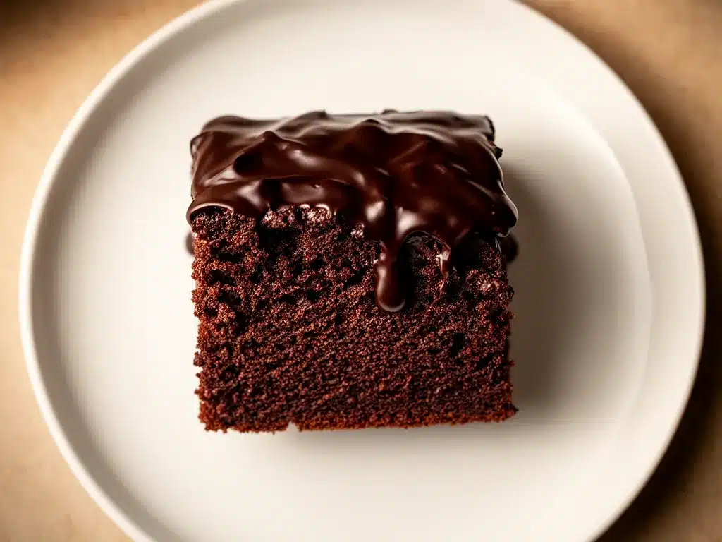 Einfacher Schokoladenkuchen mit Ganache: 3-Zutaten Rezept 4 einfacher Schokoladenkuchen mit Ganache preparation steps