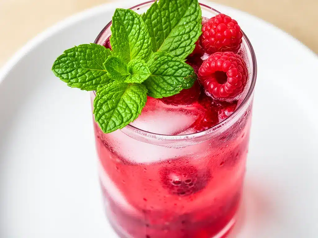 Erfrischende Himbeer-Limonade mit Minze in 5 Min: Der perfekte Sommer-Drink 4 Erfrischende Himbeer-Limonade mit Minze preparation steps