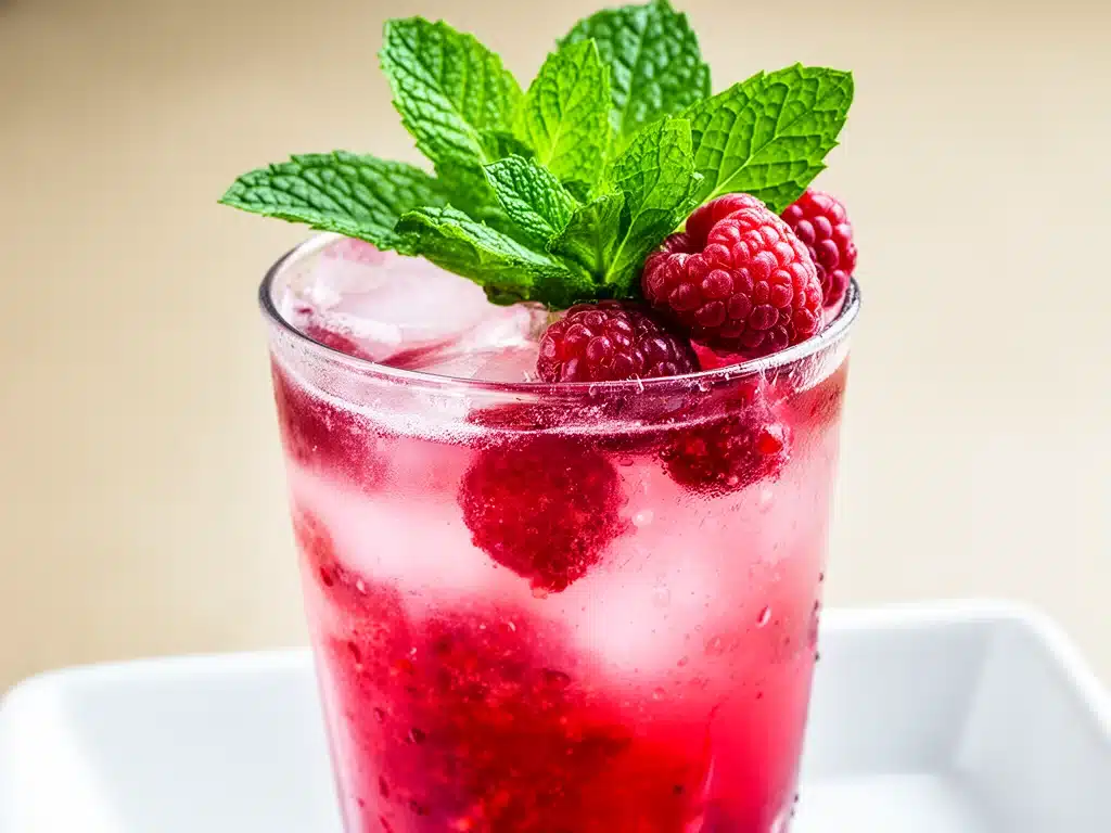 Erfrischende Himbeer-Limonade mit Minze - featured image