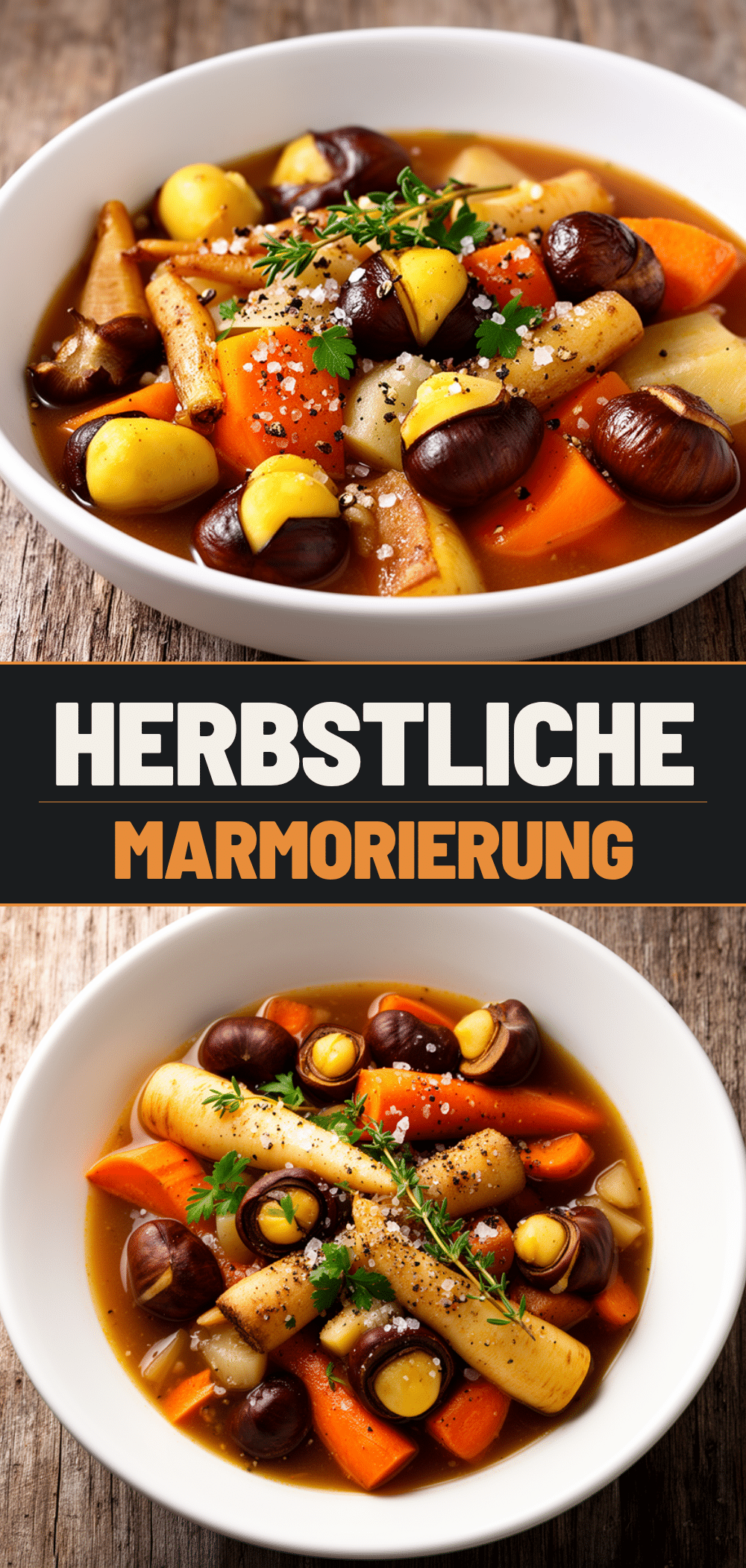 Erntedankfest Wurzelgemüse-Eintopf mit Maronen: 5 einfache Schritte 5 Erntedankfest Wurzelgemüse-Eintopf mit Maronen recipe
