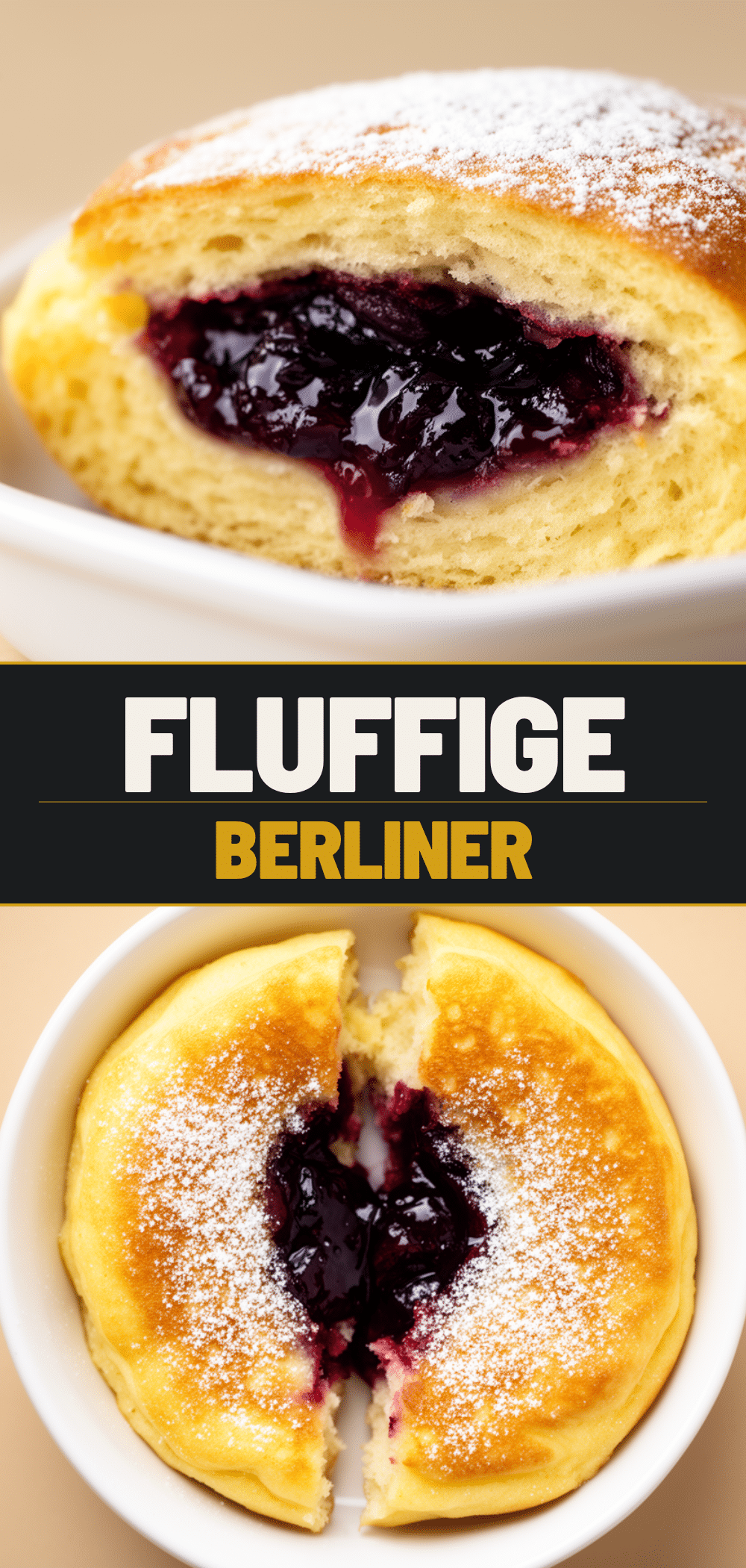 Fluffige Berliner: Das Beste Rezept mit Pflaumenmus 5 Fluffige Berliner mit Pflaumenmus recipe