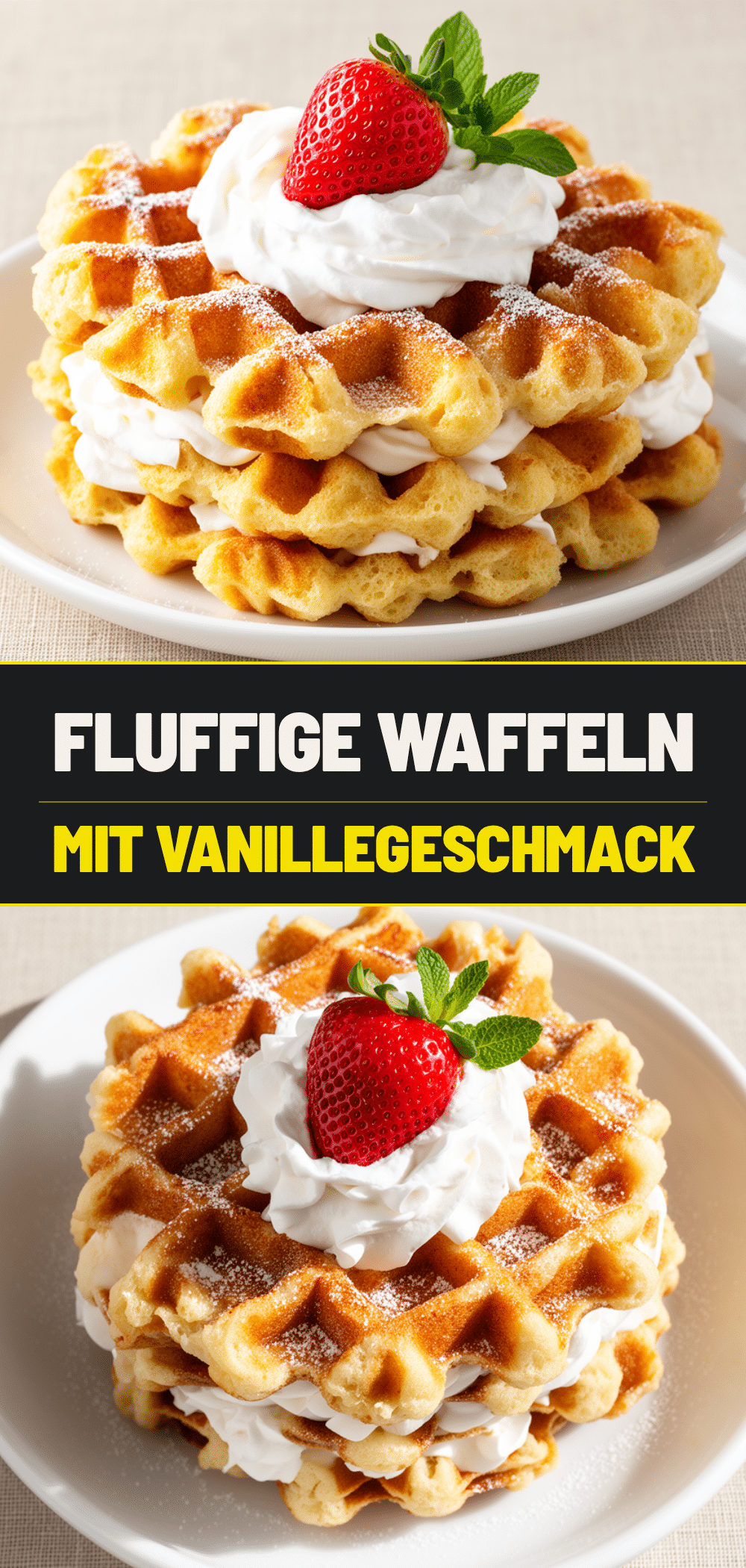 Fluffige Waffeln mit Vanillegeschmack in 15 Min: 3 Einfache Schritte 5 fluffige Waffeln mit Vanillegeschmack recipe