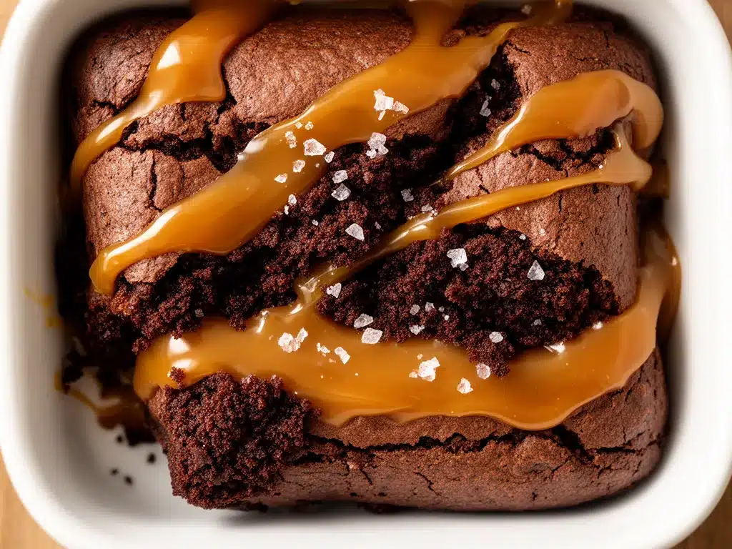 Fudgy Brownies mit Salzkaramell: 5-Schritt-Rezept 4 Fudgy Brownies mit Salzkaramell preparation steps