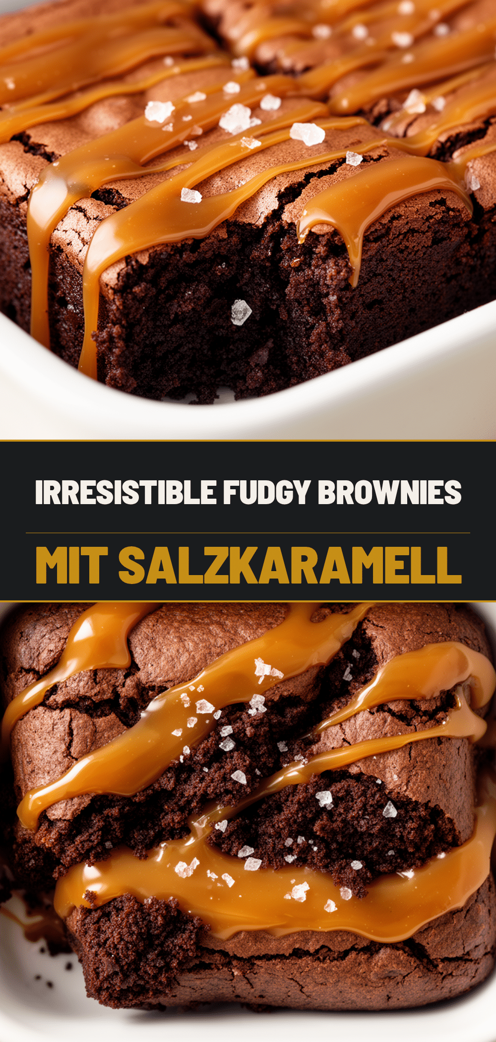 Fudgy Brownies mit Salzkaramell: 5-Schritt-Rezept 5 Fudgy Brownies mit Salzkaramell recipe