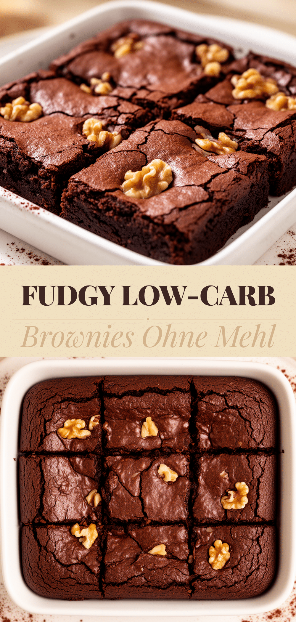 Fudgy Low-Carb Brownies: Die besten zuckerfreien Rezepte 5 fudgy Low-Carb Brownies recipe