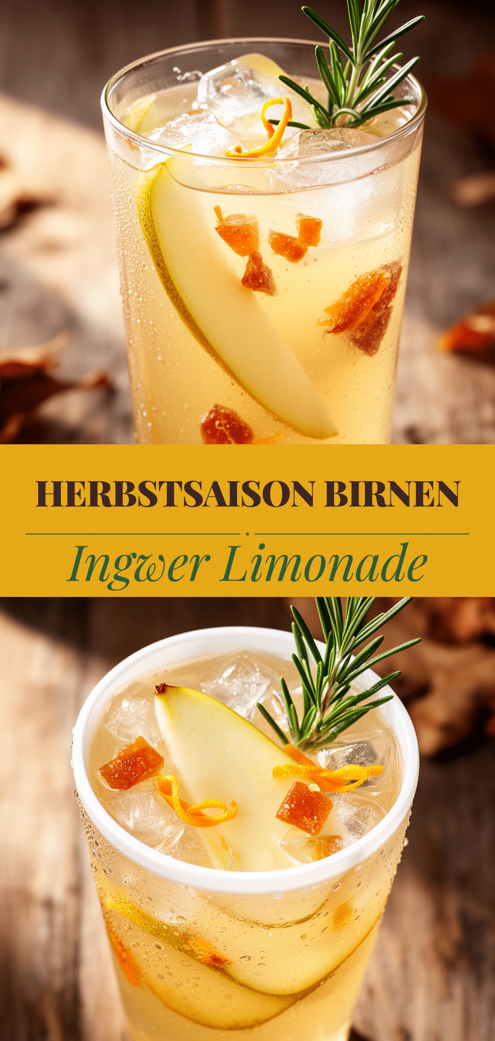Herbst Birnen-Ingwer Limonade: 3 Einfache Schritte 5 Herbst Birnen-Ingwer Limonade recipe